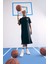 Fit NBA Los Angeles Lakers Oversize Geniş Kalıp Kısa Kollu Pike Midi Elbise B9962AX25SM 11