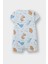 Erkek Bebek Yenidoğan Dinozor Baskılı Penye Kısa Kollu 2'li Tulum E4013A525SM 18