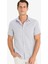 Modern Fit Yazlık Polo Yaka Basic Düz Kısa Kollu Gömlek E5077AX25SM 7