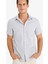 Modern Fit Yazlık Polo Yaka Basic Düz Kısa Kollu Gömlek E5077AX25SM 10