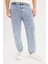 %100 Pamuk Relaxed Slouchy Fit Rahat Kesim Geniş Paça Jean Yıkamalı Pantolon E4733AX25SP 11