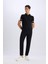 Jogger Fermuarlı Paça Yazlık Kumaş Pantolon E4779AX25SM 8