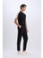 Jogger Fermuarlı Paça Yazlık Kumaş Pantolon E4779AX25SM 9