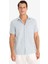 Modern Fit Yazlık Polo Yaka Basic Düz Kısa Kollu Gömlek E5077AX25SM 10