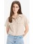 Crop Cepli Tensel Kısa Kollu Gömlek C4784AX25SP 10