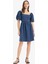 U Yaka Pamuklu Kısa Kollu Mini Yazlık Elbise E5390AX25SM 8