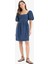 U Yaka Pamuklu Kısa Kollu Mini Yazlık Elbise E5390AX25SM 9