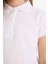 Kız Çocuk Polo Yaka Basic Düz Pamuklu Kısa Kollu Okul Tişörtü I0427A625AU 11