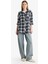 Coool Oversize Geniş Kalıp Kareli Flanel Uzun Kollu Gömlek E4593AX25SP 11