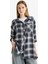 Coool Oversize Geniş Kalıp Kareli Flanel Uzun Kollu Gömlek E4593AX25SP 12