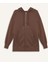 Oversize Geniş Kalıp Kapüşonlu Cepli Basic Düz Fermuarlı Sweatshirt V4233AZ25SP 15