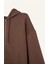 Oversize Geniş Kalıp Kapüşonlu Cepli Basic Düz Fermuarlı Sweatshirt V4233AZ25SP 16