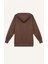 Oversize Geniş Kalıp Kapüşonlu Cepli Basic Düz Fermuarlı Sweatshirt V4233AZ25SP 17