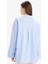 Çizgili Pijama Yaka Poplin Pijama Üstü-Fall in Love E3113AX25SP 12