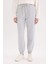 Standart Fit Kalın Jogger Eşofman Altı Bel Paça Lastikli Basic Düz Uzun Boy S7370AZ25SP 10