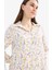 Loose Fit Çiçek Desenli Uzun Kollu Gömlek U3701AZ25SM 6