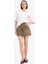 Coool Leopar Desenli Normal Bel Gabardin Mini Etek E4398AX25SP 10