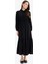 Gömlek Yaka Basic Düz Düğmeli Beli Büzgülü Uzun Kollu Maxi Elbise D5851AX25SP 11