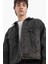 %100 Pamuk Oversize Geniş Kalıp Mevsimlik Baharlık Denim Ceket E5470AX25SP 9