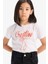 Kız Çocuk Bisiklet Yaka Baskılı Kısa Kollu Tişört E5895A825SM 12