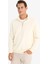 Relax Fit Dik Yaka Fermuarlı Basic Düz Kalın Sweatshirt E5334AX24WN 6