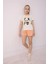 Kız Çocuk Pijama Takımı Kısa Kollu Üst Beli Lastikli Şort 6
