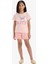 Kız Çocuk Pijama Takımı Baskılı Kısa Kollu Üst Beli Lastikli Şort E6227A825HS 9