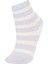 Kız Çocuk 5'li Pamuklu Uzun Çorap E6283A8NS 9