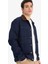 %100 Pamuk Slim Fit Dar Kesim Kontrast Yakalı Mevsimlik Baharlık Jean Ceket E5490AX25SP 12