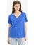 Regular Fit V Yaka Basic Düz Penye Kısa Kollu Tişört W9578AZ25SP 11