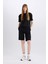 Regular Fit Normal Bel Düz Paça Bermuda Şort W9369AZ25SM 8