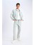%100 Pamuk Relax Fit Fermuarlı Mevsimlik Baharlık Denim Ceket D8311AX25SP 9
