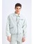 %100 Pamuk Relax Fit Fermuarlı Mevsimlik Baharlık Denim Ceket D8311AX25SP 12