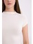 Slim Fit Dar Kesim Yarım Balıkçı Yaka Soft Touch Kısa Kollu Tişört E5906AX25SP 11