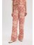 Regular Fit Geniş Bol Paça Desenli Pantolon D4631AX25SP 12
