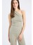 Slim Fit Dar Kesim Tek Omuzlu Fitilli Kaşkorse Atlet E5777AX25SP 9