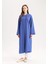 Relax Fit Şal Yaka Krinkıl Kumaş Uzun Kimono E1816AX25SP 11