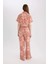 Regular Fit Geniş Bol Paça Desenli Pantolon D4631AX25SP 14