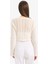 Regular Fit V Yaka Bağlamalı Kroşe Triko Hırka E7134AX25SM 10
