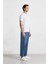 %100 Pamuk Baggy Fit Geniş Kalıp Normal Bel Geniş Paça Jean Pantolon B5783AX25SP 14