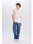 %100 Pamuk Baggy Fit Geniş Kalıp Normal Bel Geniş Paça Soluk Efektli Jean Pantolon D7318AX25SP 12