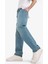%100 Pamuk Baggy Fit Geniş Kalıp Normal Bel Geniş Paça Soluk Efektli Jean Pantolon D7279AX25SP 14