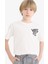 Erkek Çocuk Bisiklet Yaka Baskılı Kısa Kollu Tişört 10