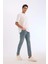 Slim Tapered Fit Dar Kalıp Normal Bel Daralan Paça Jean Pantolon E7108AX25SP 13