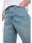 %100 Pamuk Baggy Fit Geniş Kalıp Normal Bel Geniş Paça Soluk Efektli Jean Pantolon D7279AX25SP 16