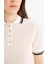 Regular Fit Polo Yaka Kısa Kollu Triko Kazak E7153AX25SP 11