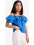 Kız Çocuk Volanlı Açık Omuzlu Kısa Kollu Bluz E6545A825SM 9