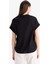 Regular Fit Apaş Yaka Flamlı Pamuk Kısa Kollu Bluz E7105AX25SP 11