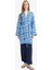 Relax Fit Bisiklet Yaka Desenli Viskon Kimono 10