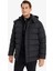 Regular Fit Kapüşonlu Fermuarlı Çıtçıt Kapamalı Cepli Şişme Mont E7286AX24WN 11